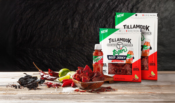 Tillamook Country Smoker dévoile un nouveau bœuf séché au goût audacieux de Tajín®, qui allie le salé et l’épicé pour une expérience de collation ultime