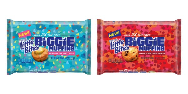 Les collations Little Bites® viennent de sortir de nouveaux muffins Biggie : deux fois plus de taille, deux fois plus de plaisir !