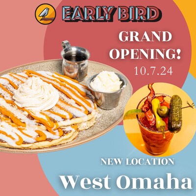 Ouverture du Early Bird Brunch dans un nouveau restaurant à West Omaha le 7 octobre