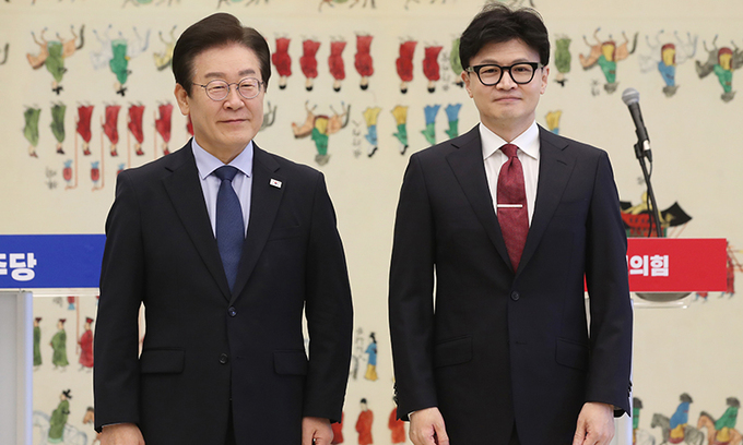 Han Dong-hoon et Lee Jae-myeong avant leur deuxième réunion, se disputant le nombre de « procureurs spéciaux et inspecteurs spéciaux »