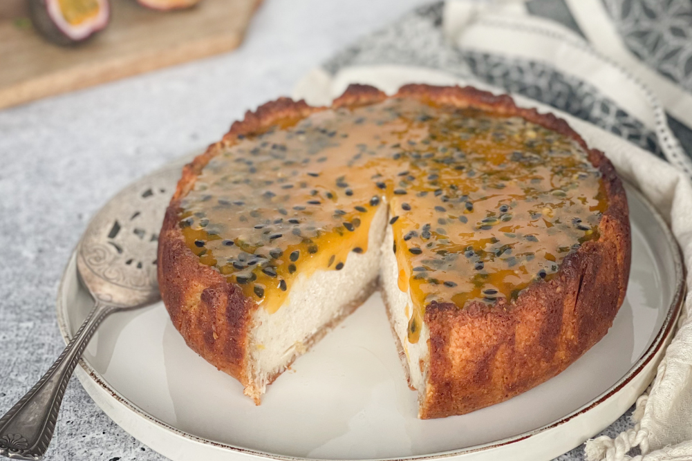 Vegan Passion Fruit Cheesecake