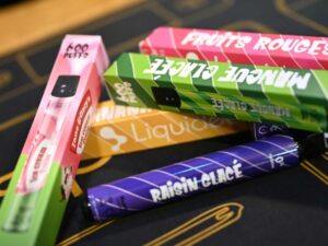 The ban on "puffs", popular among teenagers, comes into force