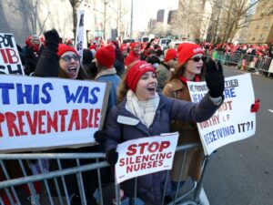 Nearly 15,000 nurses on strike in major New York hospitals