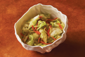 Spring Cabbage, Carrot & Ginger Asazuke