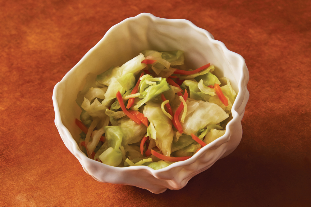 Spring Cabbage, Carrot & Ginger Asazuke